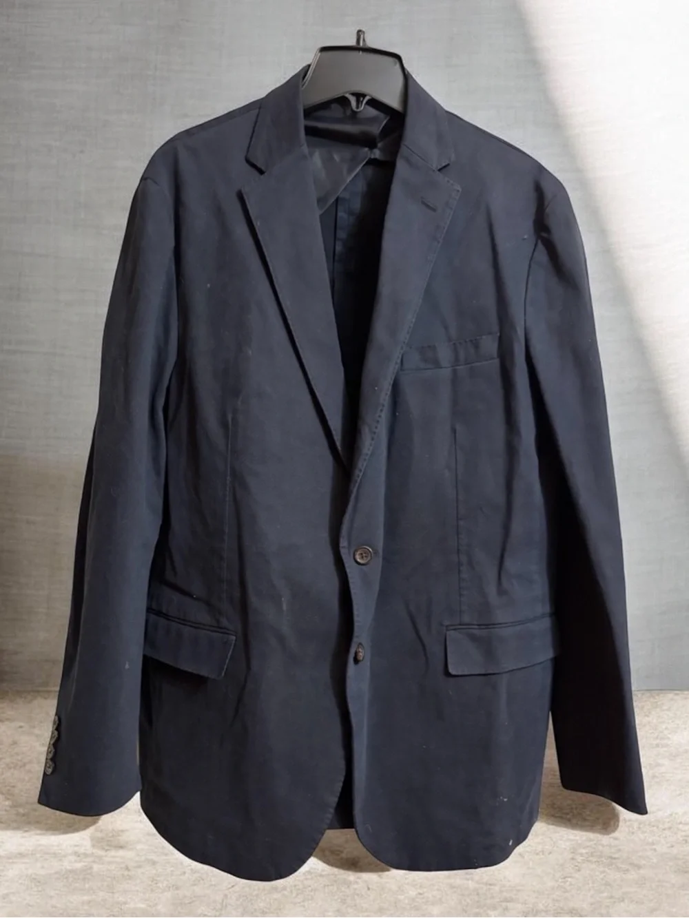 Vintage Polo Ralph Lauren Classic Navy Blazer Sz 44R Two Button vented Blazer